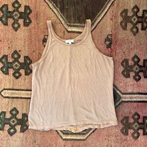 SOLD Ozma Boy Tank / Silk Noil / Tea